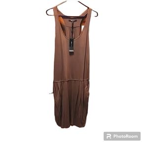 BCBG MAXAZRIA DRESS SUNDRESS BEACH COVER UP brown